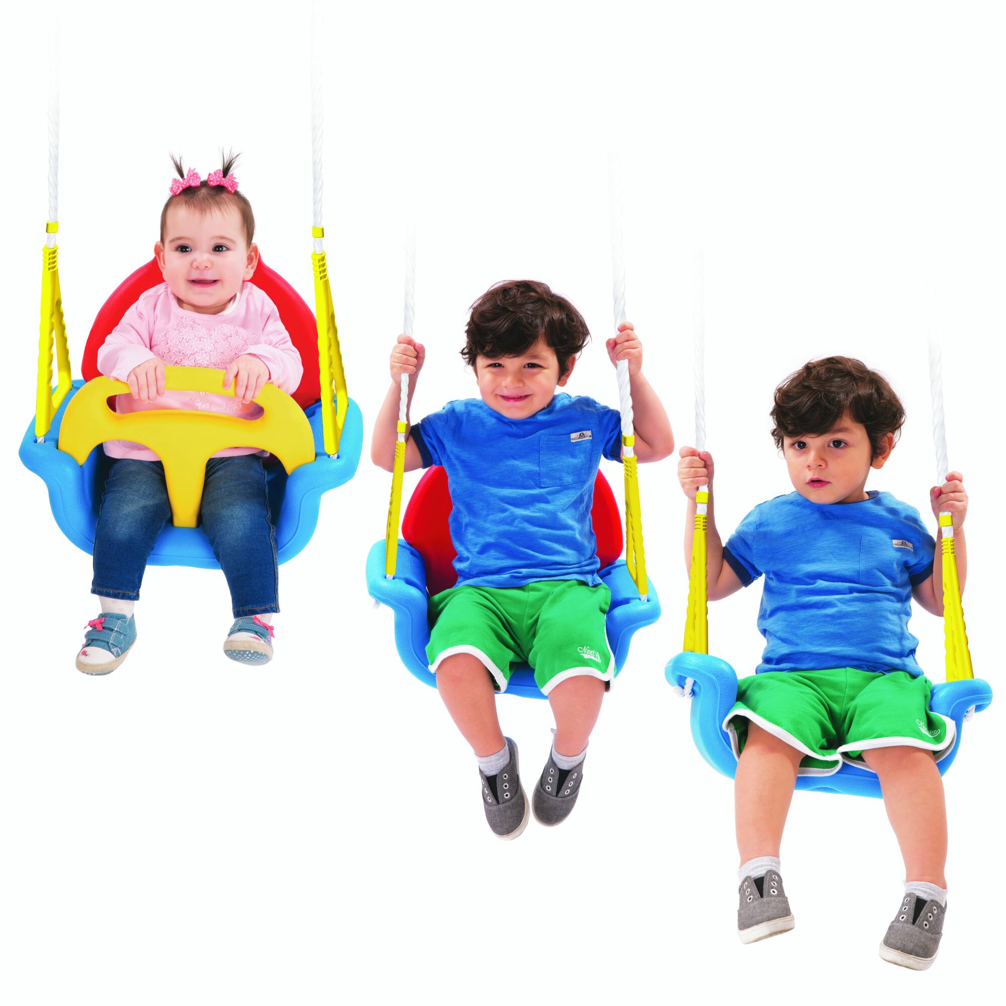 Dolu Toys Deluxe Children's 3-In-1 Safety Swing